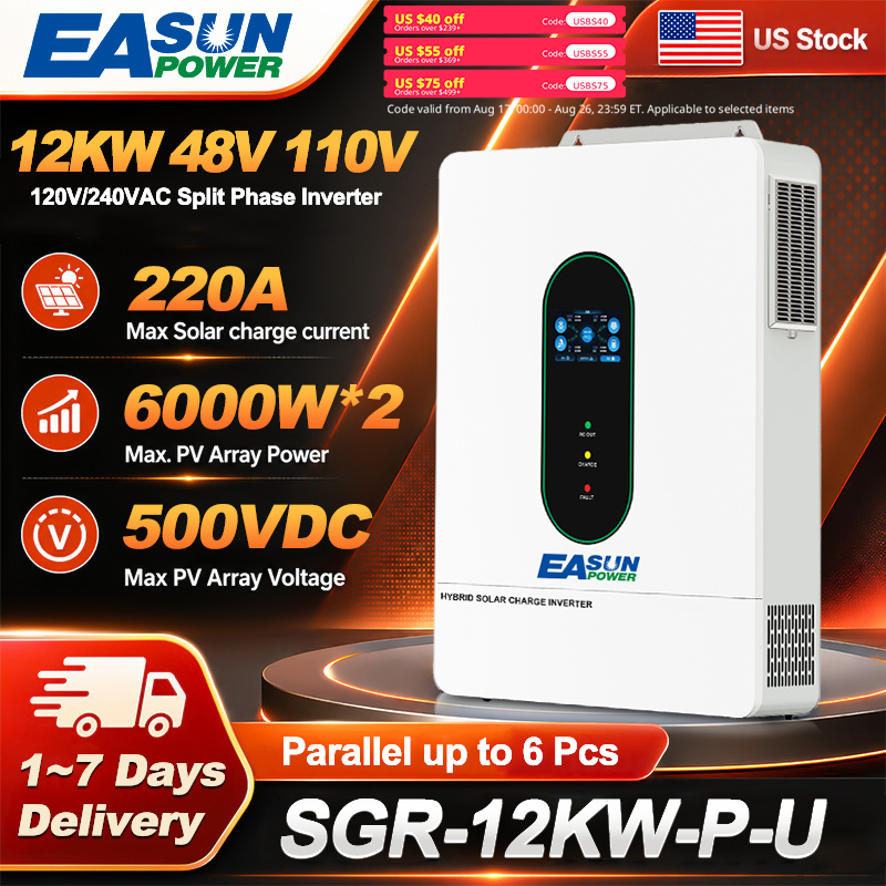 Drone Solar Charger - EASUN US 12KW 12000W 분리형 단상
