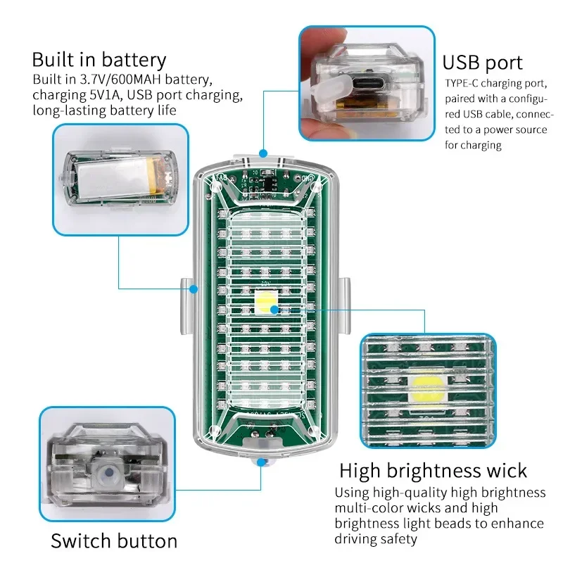 오토바이 자동차 자전거용 무선 LED 드론 스트로브 라 - Drone Strobe Light 리뷰 및 가격