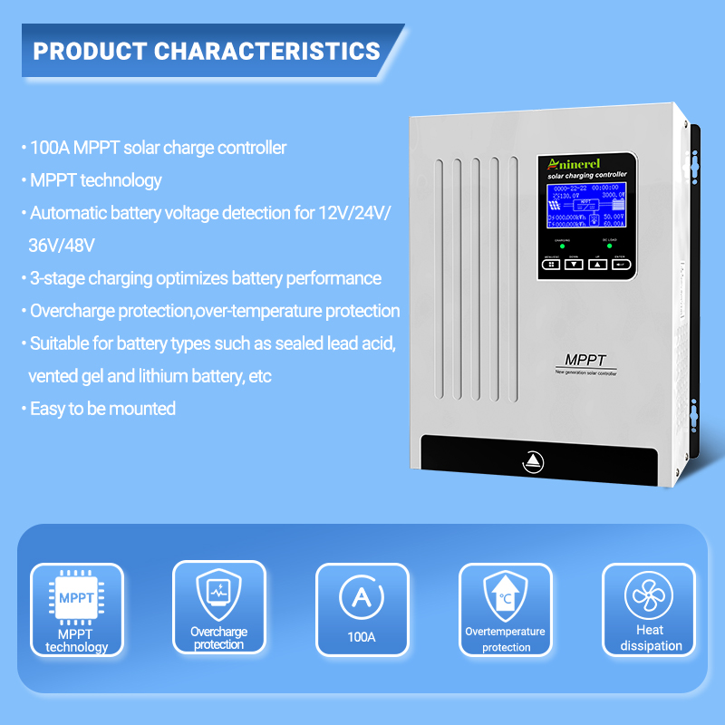 Aninerel 100A 태양광 충전 컨트롤러 및 12 - Drone Solar Charger 리뷰 및 가격