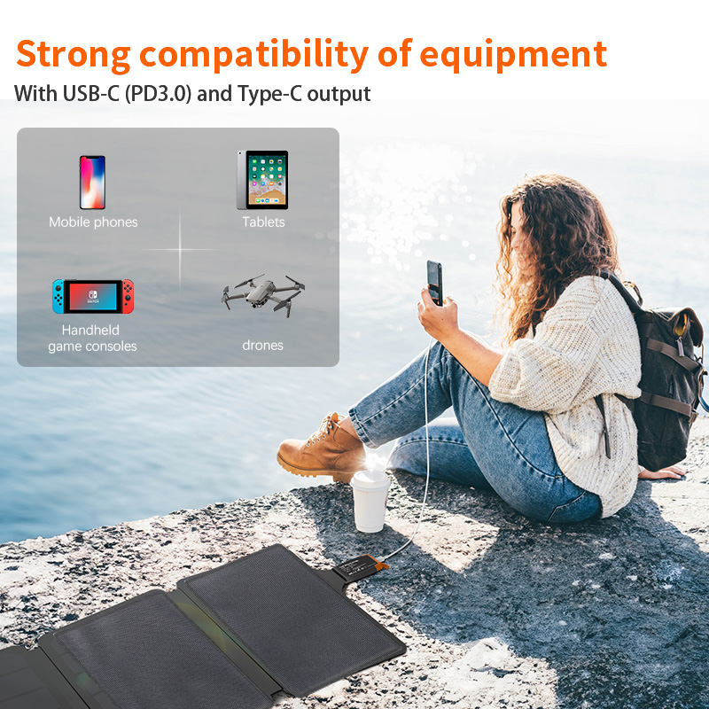 40w 접이식 태양광 패널 태양광 휴대폰 충전기 올블랙 - Drone Solar Charger 리뷰 및 가격